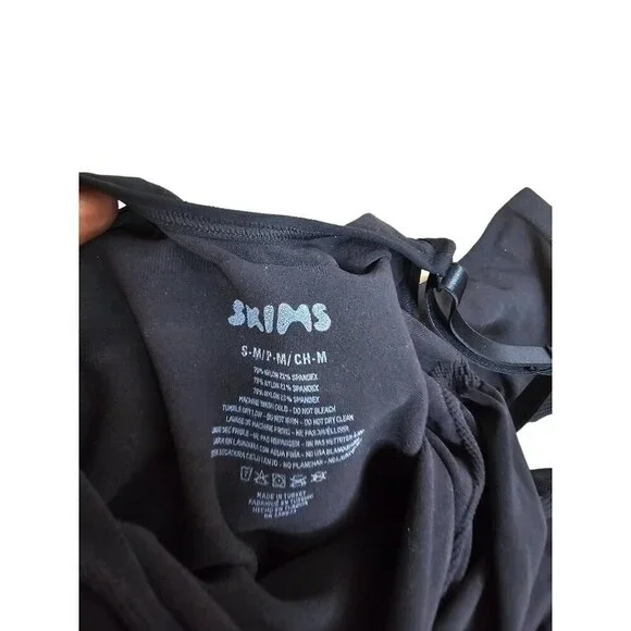 New without tags Skims Seamless Sculpting Mid Thigh Bodysuit SZ S/M in Black - Picture 7 of 7